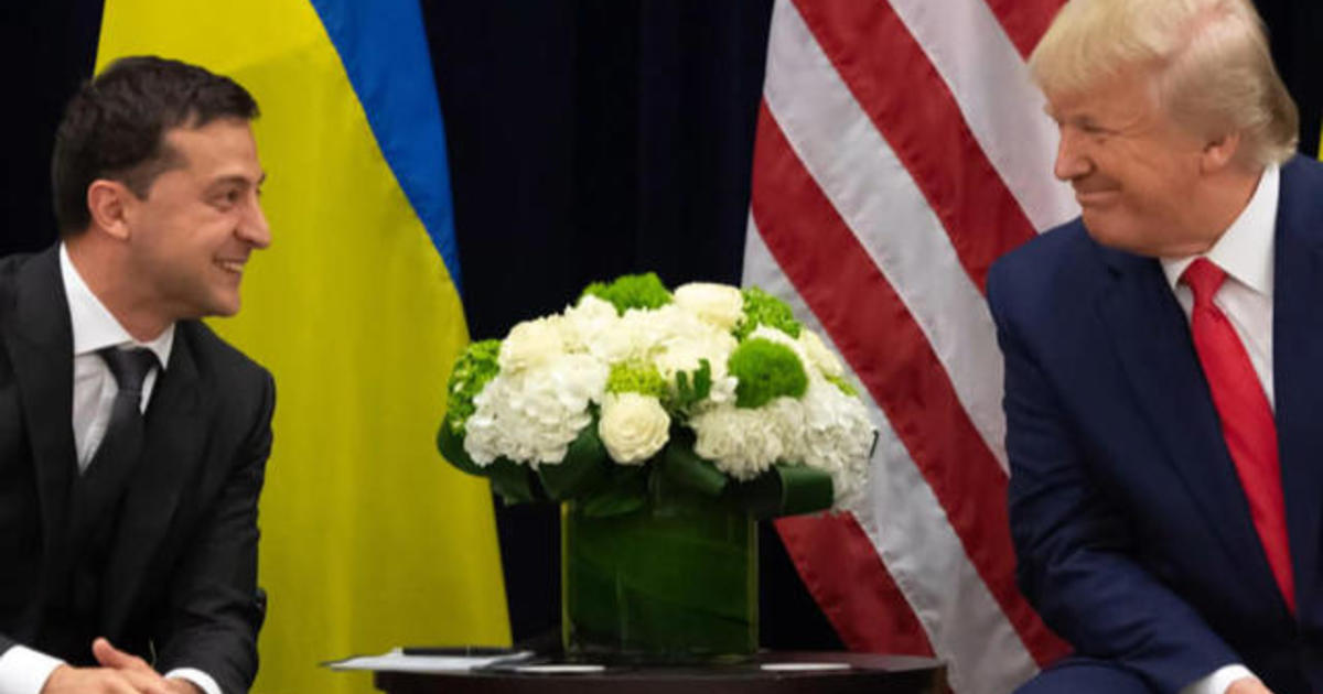 Trump says he had a second Ukraine call - CBS News
