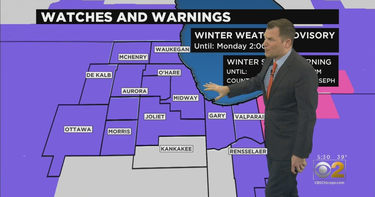 Chicago Weather: Winter Weather Advisory For Monday Morning; Up To 6 ...