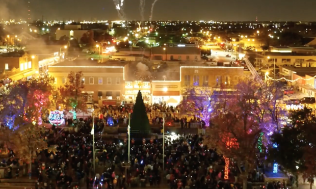 Christmas on The Square tree lighting in Garland 2018 