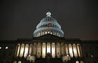U.S. Capitol at night 