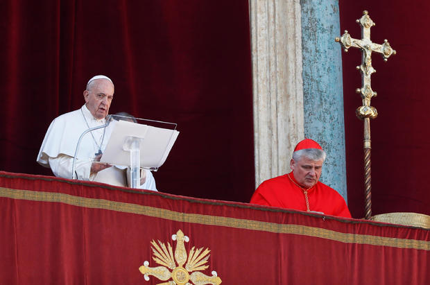Pope Francis delivers the Christmas Day "Urbi et Orbi" message 