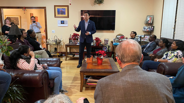 Andrew Yang house meet and greet Columbia South Carolina 