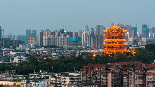 China，Wuhan Yellow Crane tower 