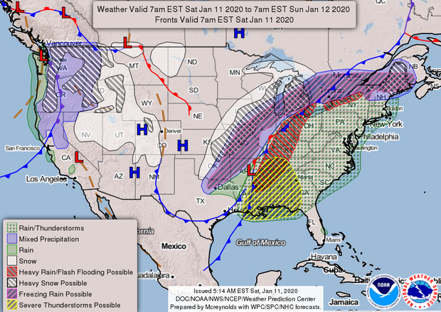 Severe weather sweeping across southern U.S. blamed for at least 3 deaths in Louisiana - storm ...