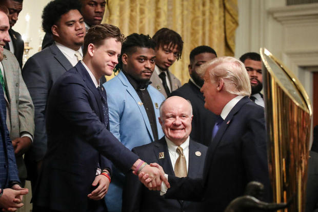 President Trump Welcomes College Football Champions LSU Tigers To The White House 