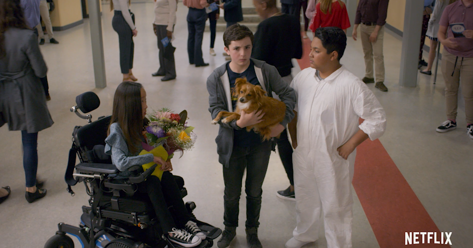 Emotional support dog show Netflix series about social anxiety, "The
