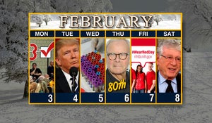 Calendar: Week of February 3 