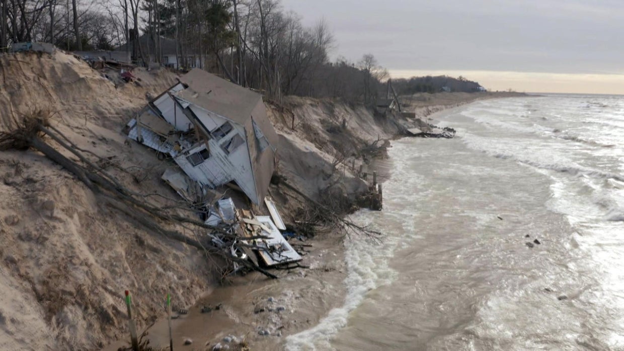 Great Lakes erosion destroying beachfront homes CBS News