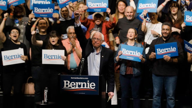 U.S. Democratic presidential candidate Senator Bernie Sanders addresses his first campaign rally after the Nevada Caucus in El Paso