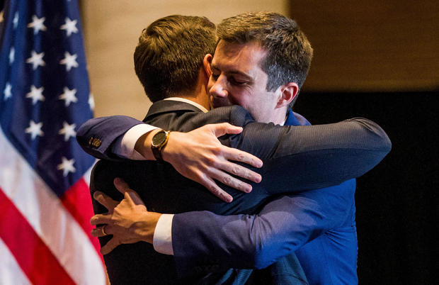 FILE PHOTO: Democratic U.S. presidential candidate Pete Buttigieg announces his withdrawal from the 2020 U.S. presidential race during event in South Bend, Indiana 