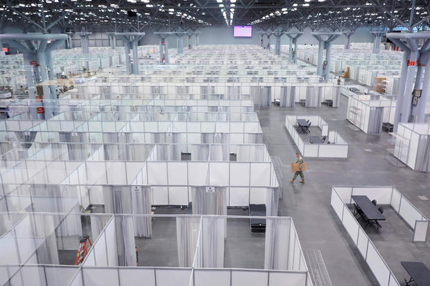 Phase 2 of the Javits New York Medical Station at the Jacob K. Javits Convention Center during the coronavirus disease (COVID-19) outbreak in Manhattan, New York City 