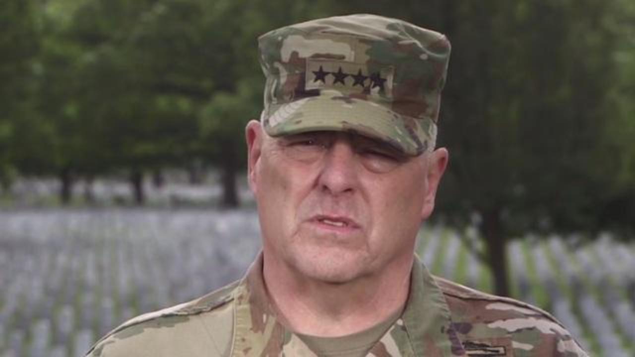 How Joint Chiefs Of Staff Chairman General Mark Milley Honors The Fallen On Memorial Day Cbs News
