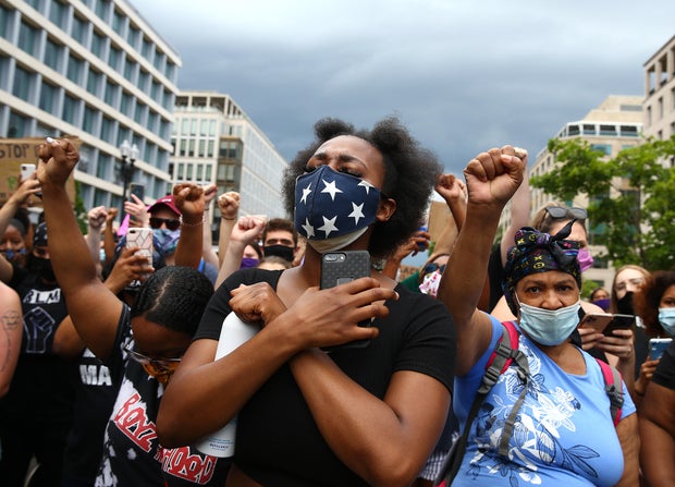 Protesters Demonstrate In D.C. Against Death Of George Floyd By Police Officer In Minneapolis
