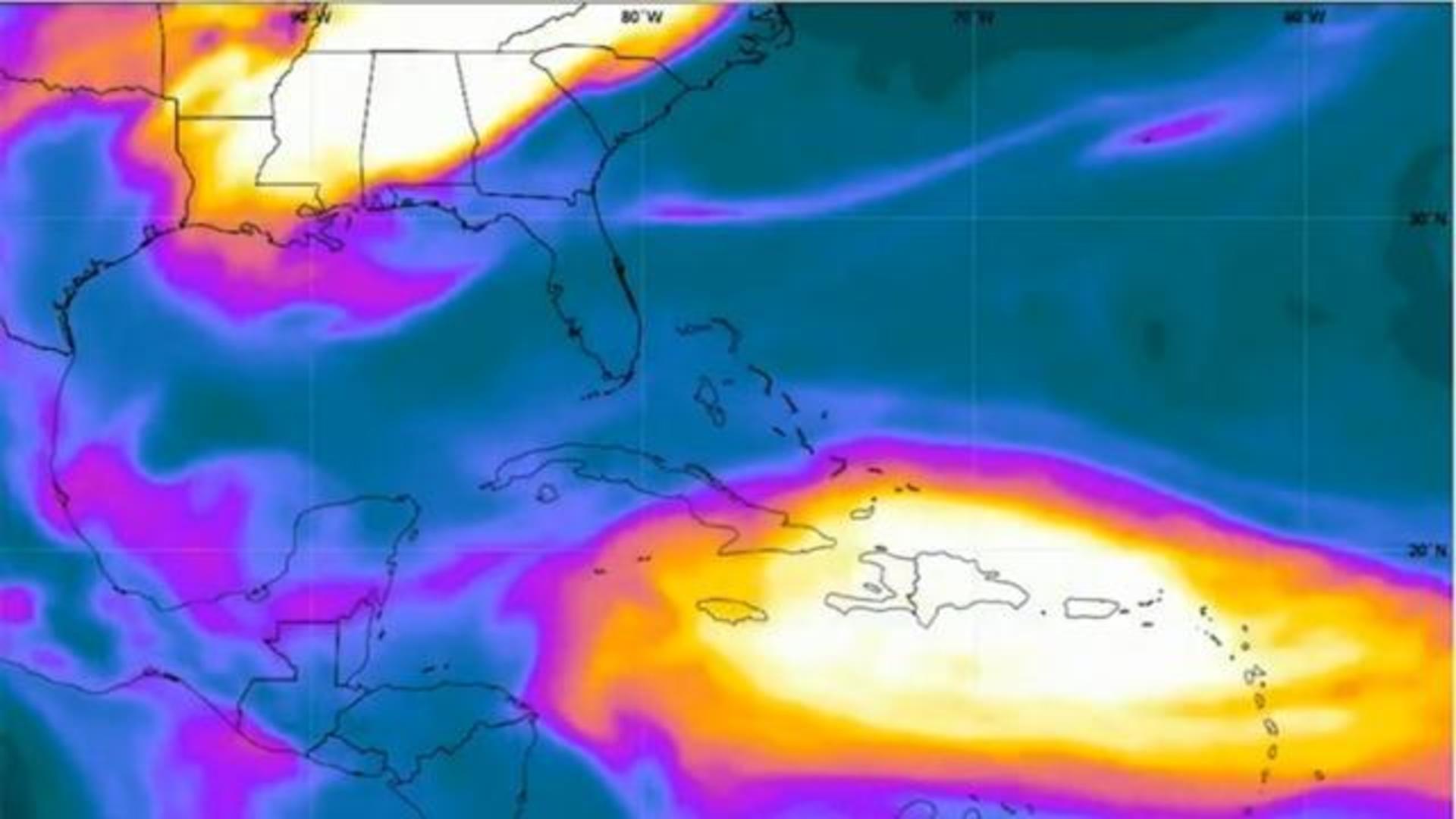 Sahara Dust Cloud Path Map Massive Saharan Dust Cloud Makes Its Way To U.s., While Arctic Heat Wave  Continues - Cbs News