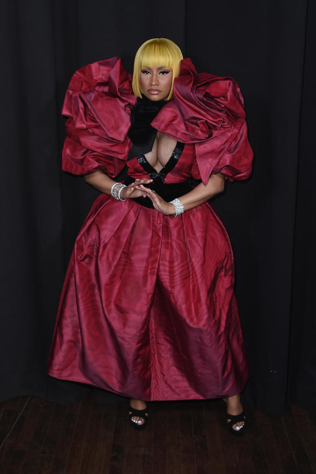 Nicki Minaj puts her fashion petal to the metal 