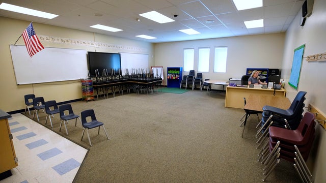 Students Pick Up Personal Belongings As Teachers Clean Out Classrooms At End Of Pandemic-Impacted School Year