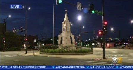 Christopher Columbus Statue Removed From South Chicago CBS Chicago