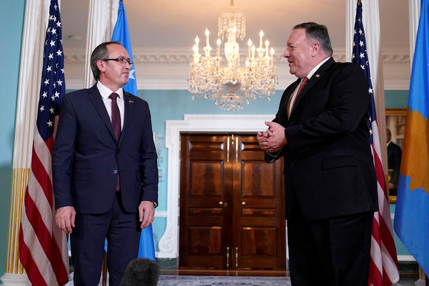 U.S. Secretary of State Pompeo meets Kosovo's Prime Minister Hoti in Washington 