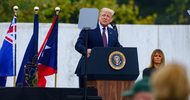 Trump speaks at 9/11 ceremony in Shanksville, Pennsylvania CBS News