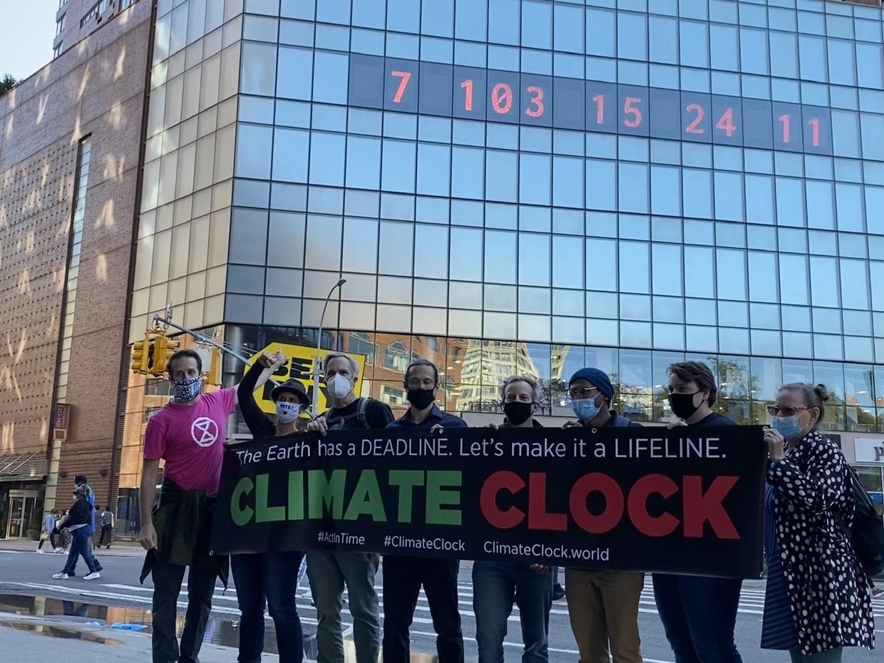 Colossal Climate Clock in New York City counts down to global deadline