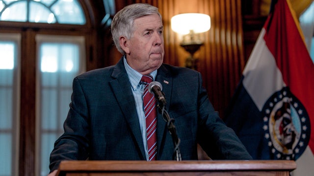 Missouri Gov. Mike Parson Holds Press Conference On Planned Parenthood License 
