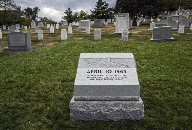 Dedication of a memorial at Arlington Memorial cemetery to the officers and crew of the USS Thresher, a nuclear submarine that sank in 1963, on September 26 in Arlington, VA. 