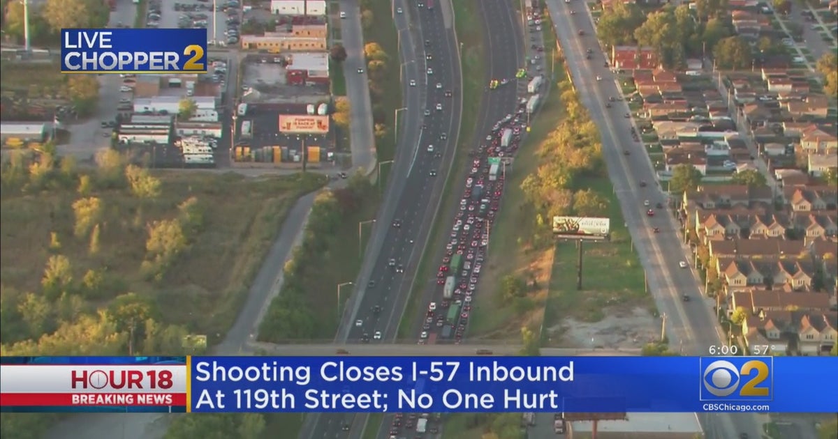 Gunfire Shuts Down Stretch Of I-57 On Far South Side - CBS Chicago