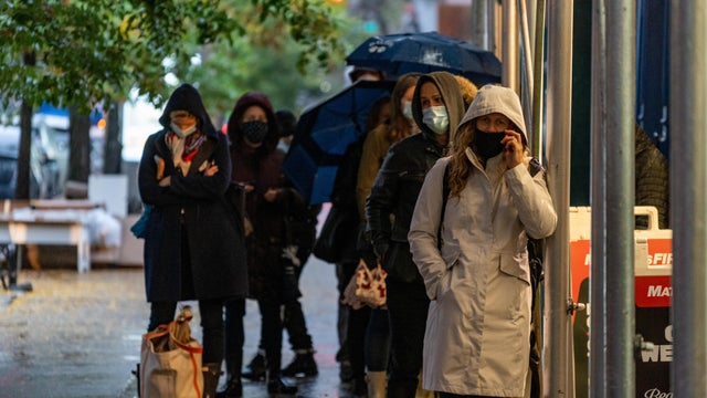 New Yorkers Wait In Line To Get Testing For Coronavirus