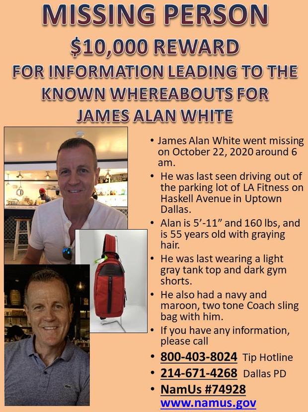 Alan White reward flier 