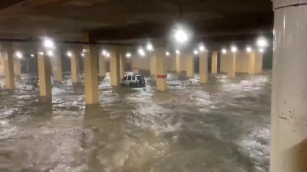 Flooded Parking Garage 