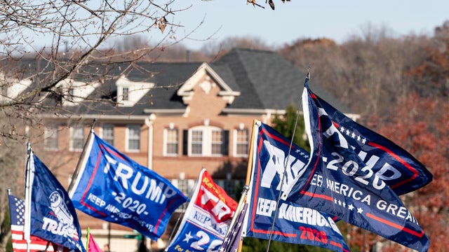 President Trump Goes Golfing In Virginia 