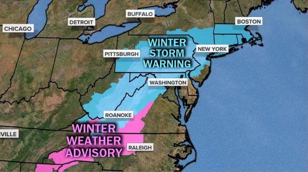 Major snow storm bears down on the Northeast, with ...