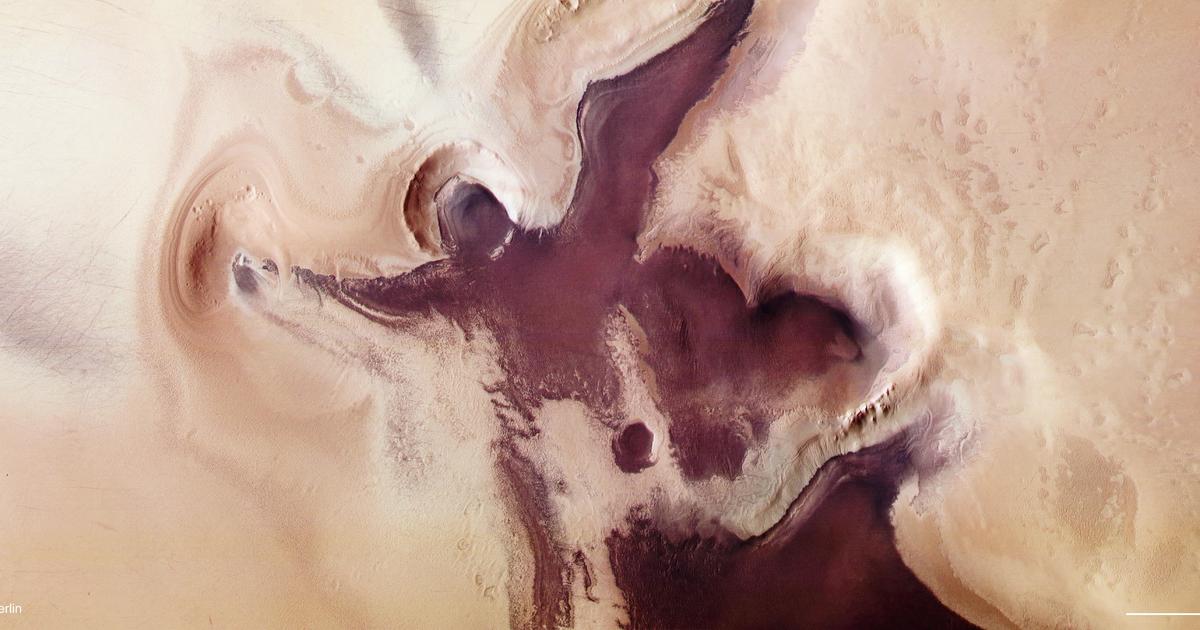 Photo of Marsova „anjelská postava“ kozmickej lode pred južným pólom pred Vianocami