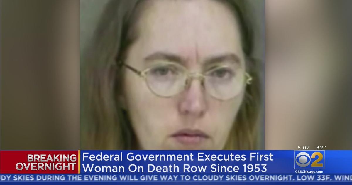 Federal Government Executes First Woman On Death Row Since 1953 Cbs