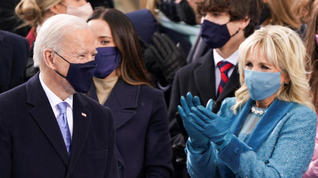 President-elect Joe Biden arrives for his inauguration as the 46th president of the United States on the West Front of the U.S. Capitol in Washington January 20, 2021. 