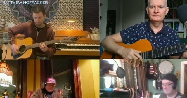 Four men with identical names form a band online