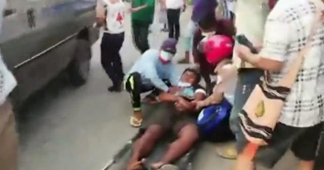 Myanmar police fire at demonstrators, killing two