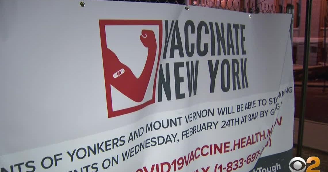 COVID Vaccine Mega Vaccination Site Opens At National Guard Armory In Yonkers CBS New York