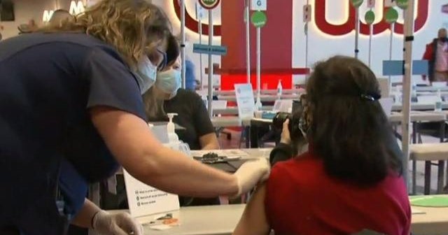 Some of the first Johnson & Johnson vaccine doses given at Ohio State University - CBS News