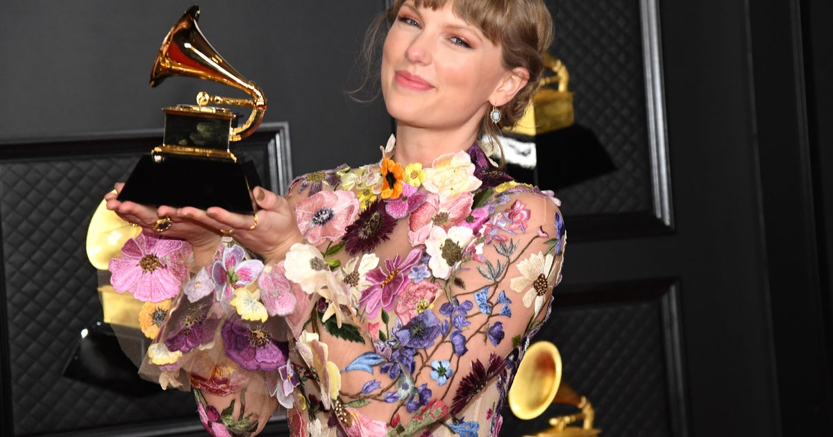 Taylor Swift becomes first woman to win top Grammy 3 times