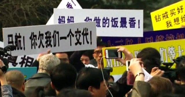 Flight 370 family members protest, demand answers