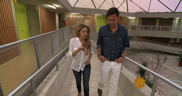 Shakira tours her new school in Colombia