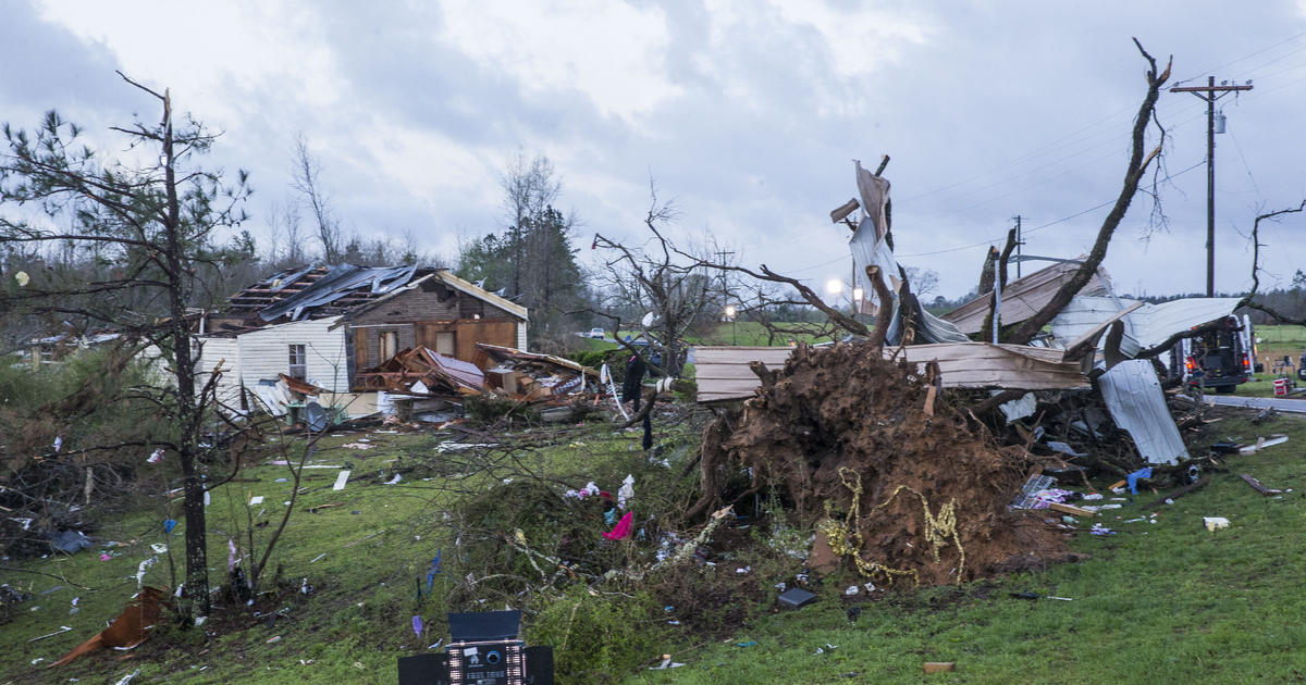 "Significant tornadoes" possible in Southeast after storms leave trail of damage in Deep South