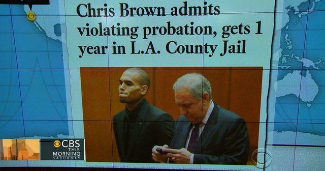 Chris Brown gets one-year jail sentence for violating probation
