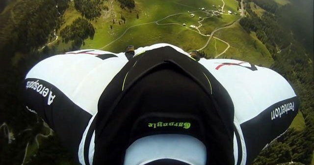 Web extra: Base jumping from the Eiger