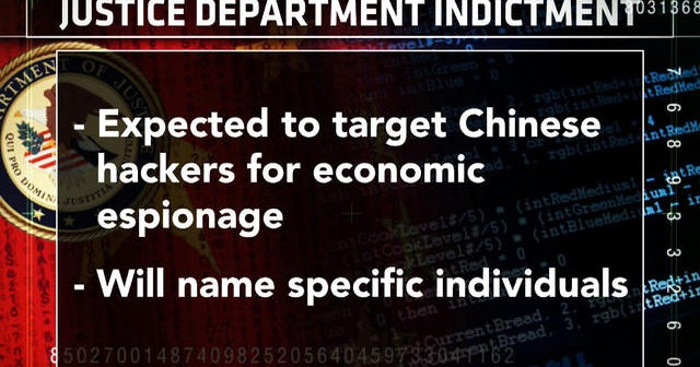 Espionage charges expected against Chinese hackers