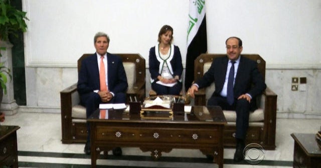 Kerry cautions against a few strikes by U.S. in Iraq