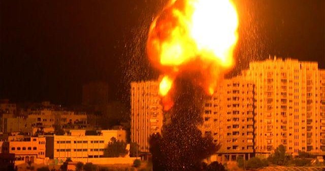 Watch: Gaza rocket impact