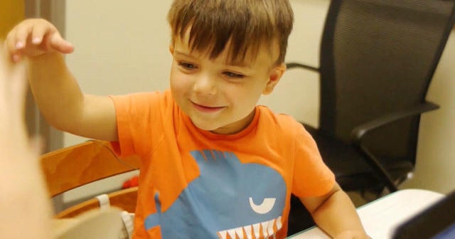 Experimental surgical implant helps deaf child hear