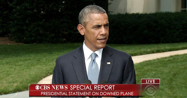 CBS News Special Report: Obama on Malaysia Airlines Flight 17 investigation